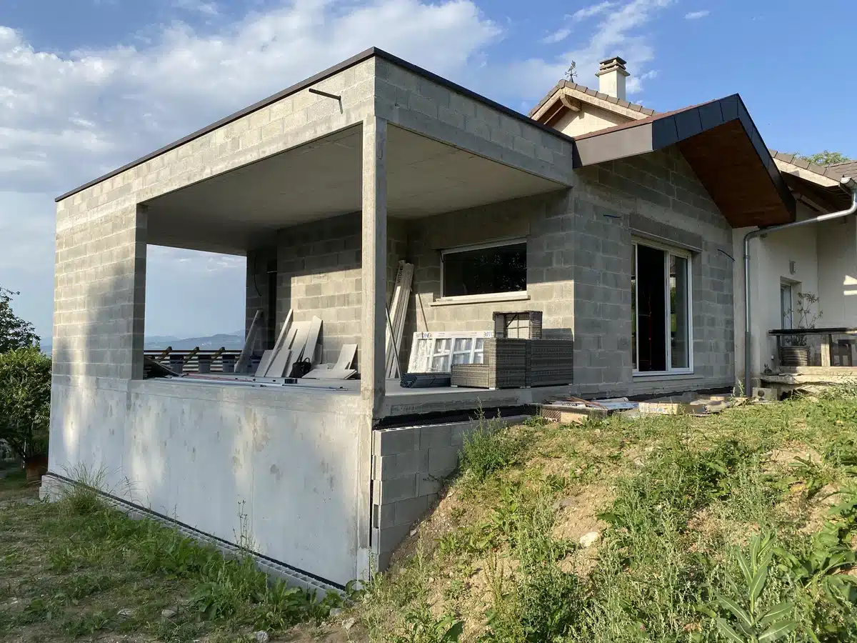 État initial façade extension Saint-Sixt